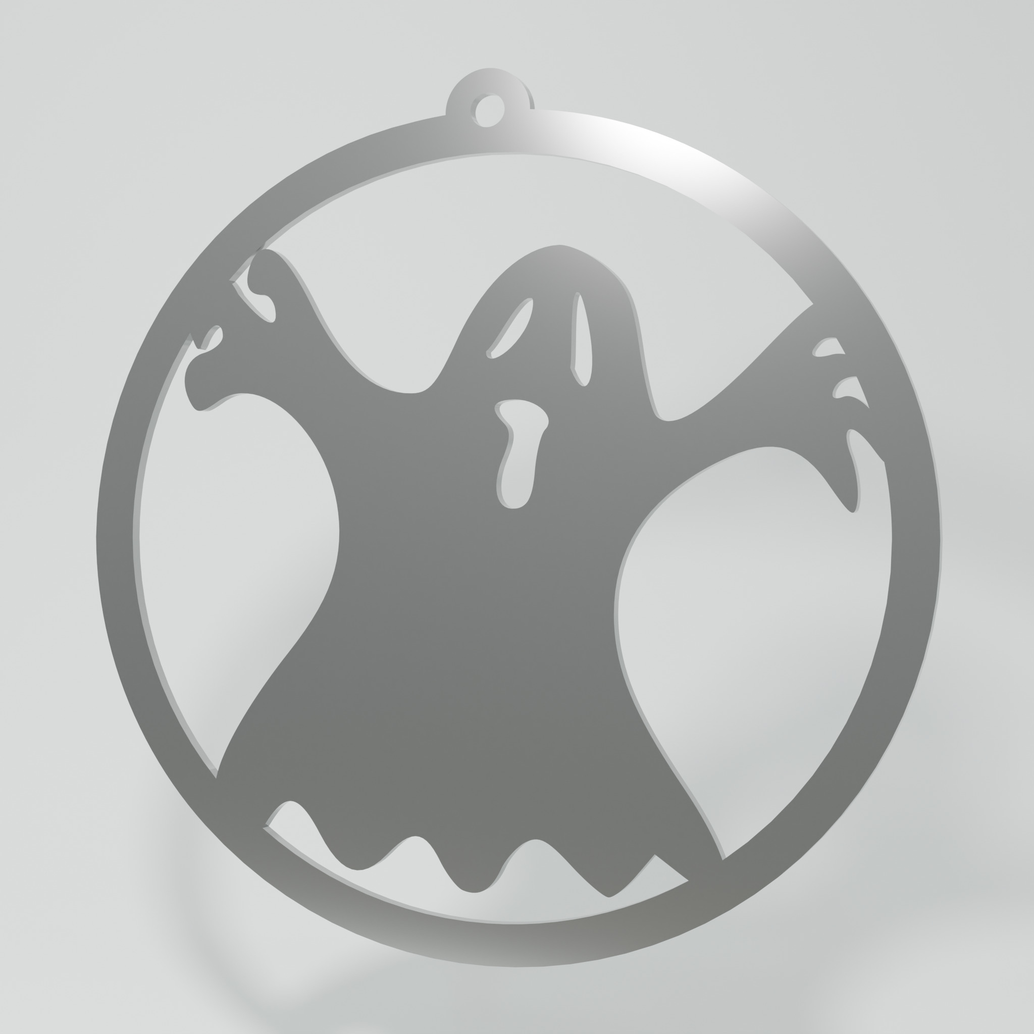 Décoration métallique - Halloween : Fantôme